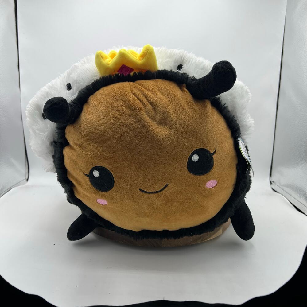 Squishable Queen Bee Plush 17” Crown Bumble Bee New With Tags
